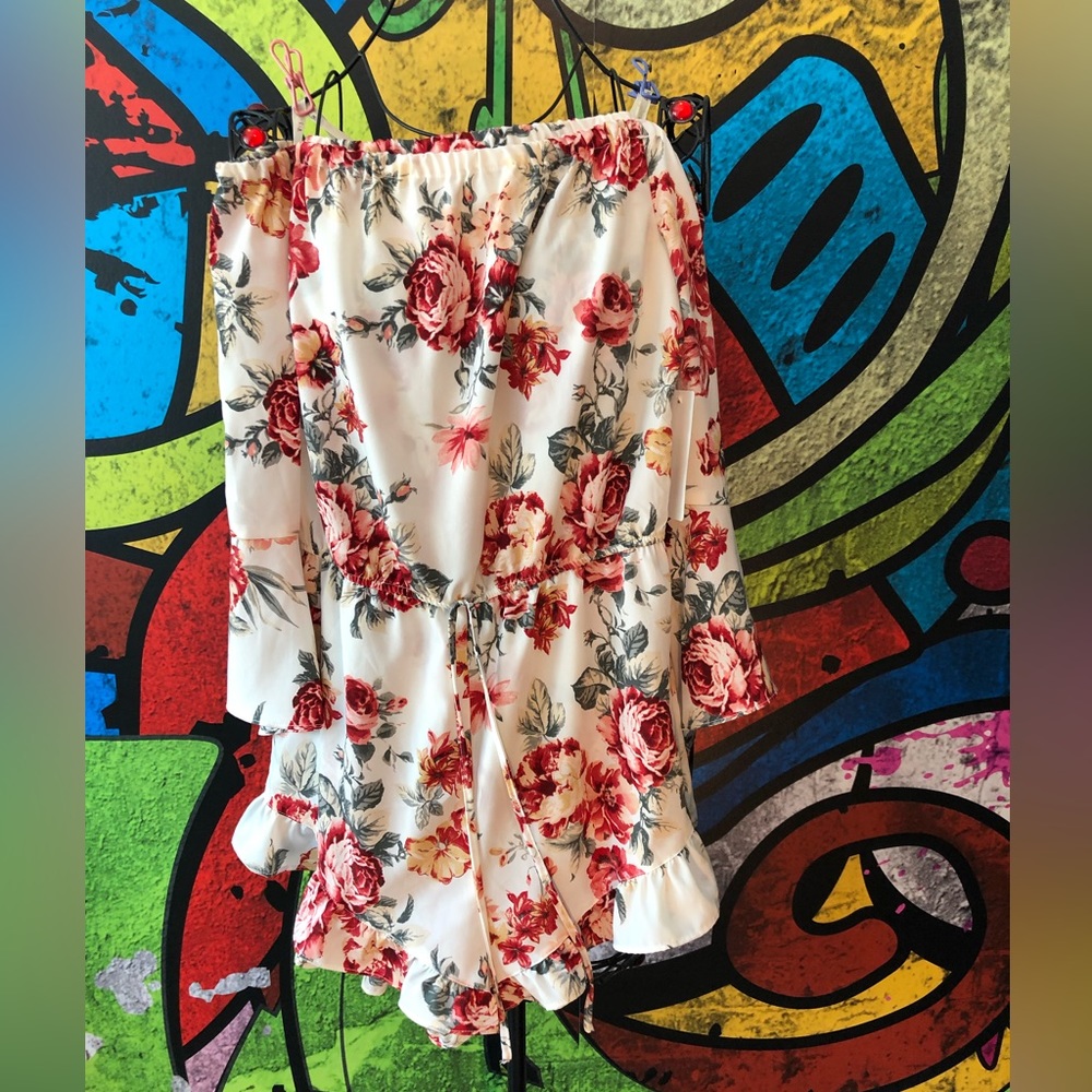 Floral Off-Shoulder Jumpsuit